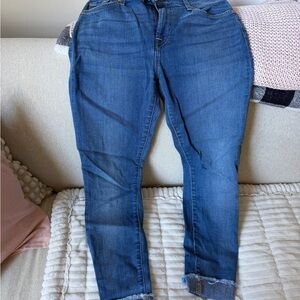 7 For All Mankind Dark Blue Skinny Jeans